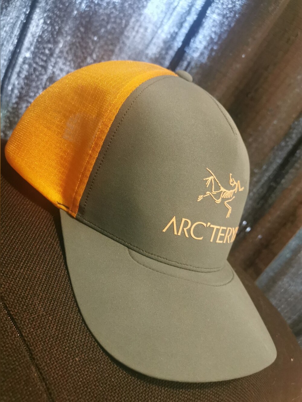 Brand New Never Worn Arc'teryx  Blue and Orange Mesh Snapback Cap